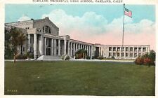 Vintage Postcard Oakland Technical High School Building Oakland California CA picture