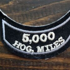 HARLEY-DAVIDSON OWNERS GROUP  HOG Mileage 5,000 MILES VEST JACKET PATCH Rocker picture