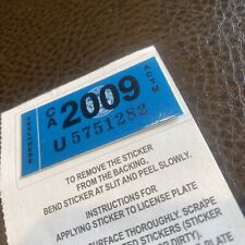 2009 California License Plate Registration Sticker, decal, YOM, CA DMV picture