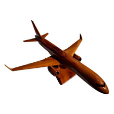 Boeing 757 Mahogany Wood Desktop Airplane Model picture