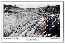 Cincinnati Ohio OH Postcard Open Pit Mining May & Malone Diamond Mine c1930's picture