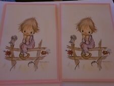 Lot Of 4 Precious Moments Vintage Cards picture
