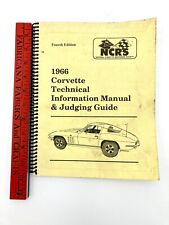 1966 Chevrolet Corvette NCRS Technical Information Manual & Judging Guide 2004 4 picture