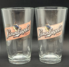 ✅ Vintage Leinenkugel's Brewery 16 oz Pint Glasses Native Maiden Logo Set of 2 picture