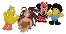 Vtg Kelloggs Sesame Street Mini Beans Guy Smiley Big Bird + Tarzan Minnie Mouse picture
