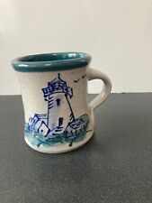 Great Bay Pottery Lighthouse coffee tea mug handmade USA picture