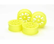 Tamiya Hop Up Options No.1850 4 Mesh Wheels 54850 fluorescent yellow picture