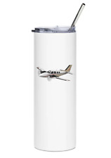 Beechcraft Baron G58 Stainless Steel Water Tumbler with straw - 20oz. picture