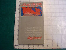 vintage book: ACROSS CANADA guide to Canadian Pacific East Bound 1915, 112pgs picture