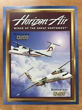 HORIZON AIR ALASKA AIRLINES BOMBARDIER DASH-8 Q200 Q400 COLLECTOR CARD NEW RARE picture