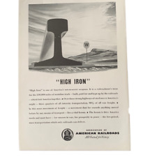 Vintage 1945 Association of American Railroads Ad Advertisement picture