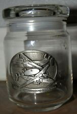 2005 Northrop Grumman Hawkeye Greyhound Ball Souvenir Glass Jar - Aviation picture