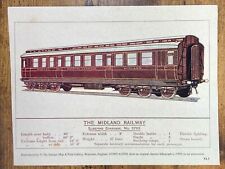 The Midland Railway Sleeping Carriage 2765 Card Picture 20 X 15.5 cm Approx picture