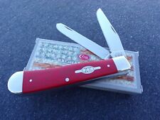 CASE XX *d 2021 SMOOTH RED G10 TRAPPER KNIFE KNIVES NEW ITEM picture