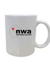 Northwest Airlines Logo Souvenir US Air Travel Pilot Coffee Mug Tea Cup  picture