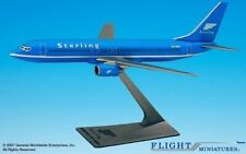 Flight Miniatures Sterling Boeing 737-800 Light Blue Desk 1/200 Model Airplane picture