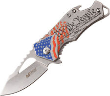 MTech Framelock A/O We The People Stainless Folding 3CR13 Pocket Knife A882SAF picture