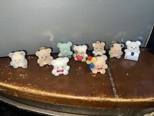 Vintage Mini Flocked Bears Craft Easter Egg Prize Lot (HOME24) picture