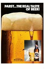 Vtg Print Ad 1980s 1982 Pabst Beer Alcohol Moose Beverage Colmbus OH Milwaukee 5 picture