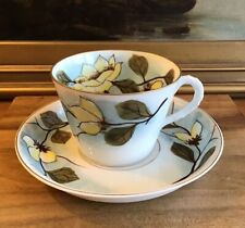 SALE PRUSSIA DEPON Magnolia BREAKFAST CUP & SAUCER Antique picture