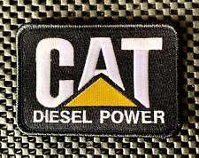 CAT DIESEL POWER EMBROIDERED SEW ON PATCH CATERPILLAR BLACK GOLD 4