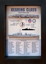 Gearing Class Destroyer Memorial Display Box, WW2, 5.75