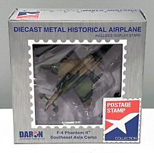 DARON Postage Stamp F-4 PHANTOM II Southeast Asia Camo Diecast Fighter PS5384-6 picture