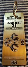 June 1984 1st row Jackson's World Tour 84' Pepsi Brass Ticket Back Stage Pass picture