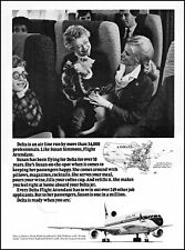 1980 Delta airlines Stewardess Susan Simmons flight retro photo print ad S15 picture