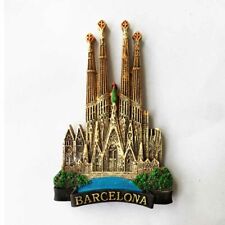Spain Barcelona Sagrada Familia Tourist Travel Souvenir 3D Resin Fridge Magnet picture