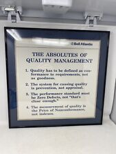 Bell Atlantic Telephone Quality Management Framed Print Blue Border Authentic picture