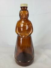 Vintage 1980's Amber Glass Mrs. Butterworth's 10