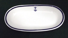 US Navy Wardroom Officer Mess Anchor Relish/ Butter Dish 7-3/8