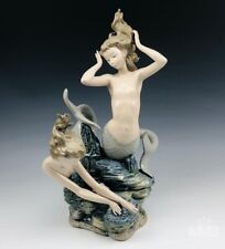 Stunning Rare. Vintage Lladro Spain 'Mermaids Playing' #1349 17” Retails $3375 picture