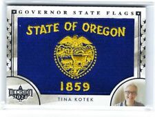 2023 DECISION UPDATE TINA KOTEK SILVER FOIL GOVERNOR STATE FLAG CARD OREGON picture