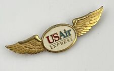 US Airways Air Express Airlines Aviation USAir Pilot Badge Pin Golden Wings picture