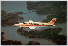 Postcard Sunbird Airlines Beechcraft C 99 Airplane 4x6 picture