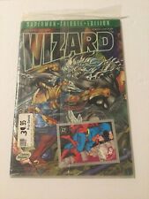 Wizard Superman-Tribute-Edition First Edition Sealed With Trading Card. picture