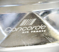 AIR FRANCE CONCORDE LEAD CRYSTAL SOUVENIR TRINKET TRAY picture