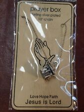 JESUS IS LORD PRAYER BOX NECKLACE Openable~ 18