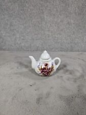Vintage Hand Painted Japanese Tiny Tea Pot Flowers 2.5