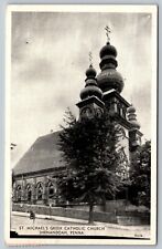 SHENANDOAH PA St. Michael's Greek Catholic Church 1945 vintage Postcard A68 picture
