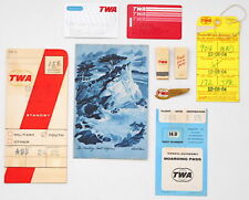 Vintage TWA Trans World Airlines Memorabilia Collectibles Package picture