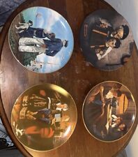 4 Rare Norman Rockwell Plates Limited Edition picture