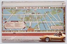 c1970s Stingray Corvette Valley Bank Map Mural Vtg Sonoma California CA Postcard picture