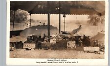 MODEL CIRCUS WAGONS olean ny real photo postcard rppc larry mendell toy unusual picture