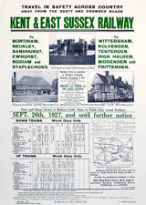 Kent & East Sussex Railway Poster 1927 OLD PHOTO picture