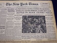 1948 JUNE 24 NEW YORK TIMES - PENNSYLVANIA VOTES TO DEWEY - NT 149 picture