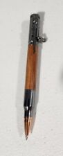 Silver Wood Handmade Bullet Bolt Hunting Rifle Motif Pen PSI CP 8000 Works picture