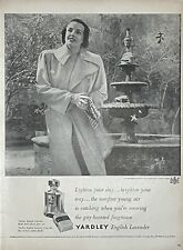 1948 Vtg Print Ad Yardley English Lavender Perfume Retro Home Bath Fashion MCM picture